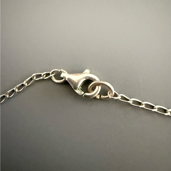 Natural Amber Honey Colored Sterling Silver Necklace - Picture 4 of 5